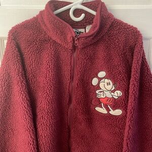 Disney Fleece Full Zip Jacket featuring Mickey Mouse women’s size XXL NWT